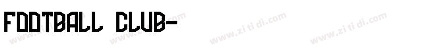 FOOTBALL CLUB字体转换